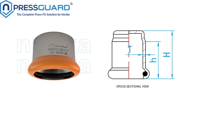 Stainless Steel 316L Press Fit End Cap